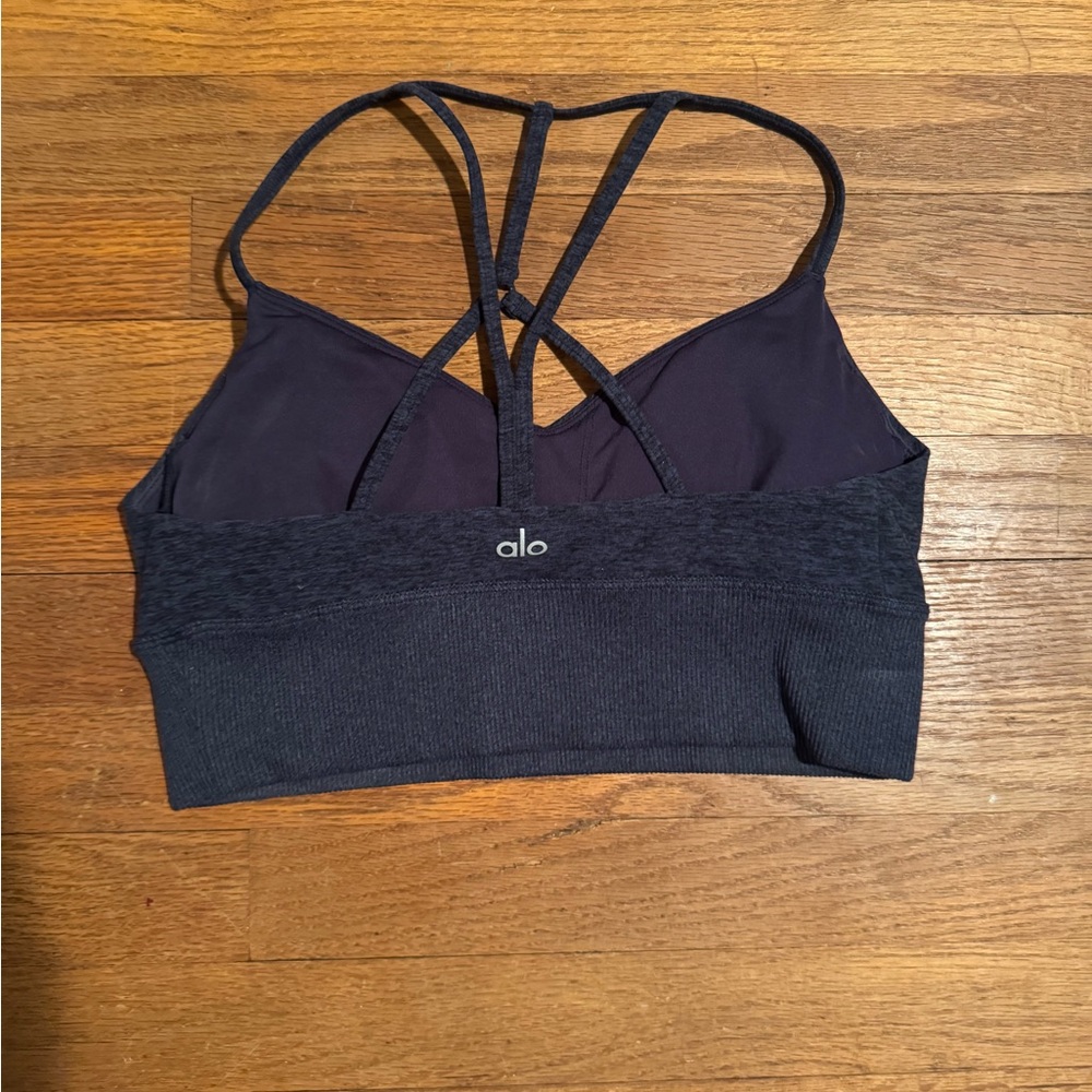 Alo Yoga Alosoft Lavish Bra- Navy Blue